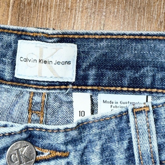 Vintage Y2K jeans Calvin Klein Sandblast Cotton Bootcut 8 10 light blue - Picture 6 of 15